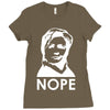 nope Ladies Fitted T-Shirt