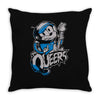 queers insane Throw Pillow