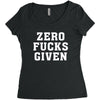 Zero Fucks Given Women's Triblend Scoop T-shirt