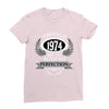 vintage quality without compromise 1974 aged to perfection Ladies Fitted T-Shirt