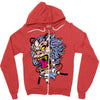space monkey Zipper Hoodie