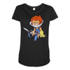 lion ow Maternity Scoop Neck T-shirt