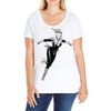 captain marvel 8 Ladies Curvy T-Shirt