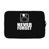 never forget 3.5 floppies Laptop sleeve