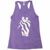american flag soldier Racerback Tank