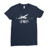 Plane Ladies Fitted T-Shirt