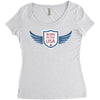 born in the usa Women's Triblend Scoop T-shirt