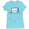 bmo pocket Ladies Fitted T-Shirt