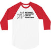 without geometry life is pointless funny math school science nerd geek 3/4 Sleeve Shirt
