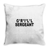 grill sergeant Throw Pillow