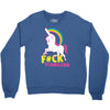 gay pride f#ck younicorn funny rude unicorn Crewneck Sweatshirt
