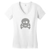 Skull Ghost Women's V-Neck T-Shirt