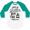 life is better by the camp fire (2) 3/4 Sleeve Shirt