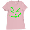 scary pumpkin halloween Ladies Fitted T-Shirt