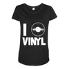 i love vinyl Maternity Scoop Neck T-shirt