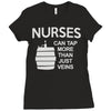 nurses can tap more than just veins Ladies Fitted T-Shirt