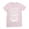 My Papa is Totally My Most Favorite Guy Of All Time Ladies Fitted T-Shirt
