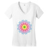 COSMIC FLOWER Women's V-Neck T-Shirt