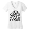 together we make a family Women's V-Neck T-Shirt