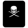 biker pirate skull bones swords Mousepad