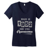 made in 1952 and still awesome Women's V-Neck T-Shirt