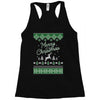 merry christmas ugly christmas sweater Racerback Tank