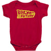 retro back to the future Baby Bodysuit