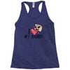 i love my rabbit Racerback Tank