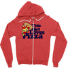 this girl loves pizza Zipper Hoodie