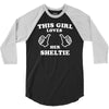 this girl loves her sheltie 3/4 Sleeve Shirt