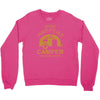 what happens in camper stays in camper vintage style camp funny Crewneck Sweatshirt