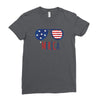 4th of July Ladies Fitted T-Shirt
