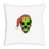 santa clous skeleton Throw Pillow