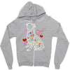 colorful boxer Zipper Hoodie