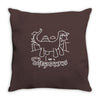 i am a stegosaurus Throw Pillow