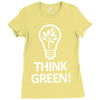 think green Ladies Fitted T-Shirt