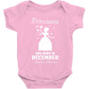 Princesses Are Born In December Baby Onesie
