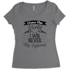 i love the world i will never stop exploring Women's Triblend Scoop T-shirt