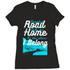 Country Road (f149) Ladies Fitted T-Shirt