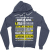 Legends Are Born In April Zipper Hoodie