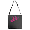 believe hand lettering printed t shirt Adjustable Strap Totes