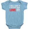 i will love it if we beat them Baby Onesie