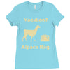 vacation, alpaca bag Ladies Fitted T-Shirt