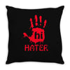 hai hater trending Throw Pillow