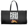 pizza fixes everything Weekender Totes