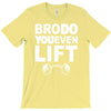 bro do you even lift baseball raglan T-Shirt