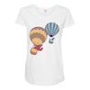 hot bear balloon Maternity Scoop Neck T-shirt