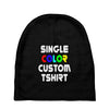 single color custom t shirt Baby Beanies