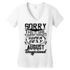 This Girl Is Taken By A Super Sexy August Boyfriend Women's V-Neck T-Shirt