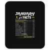 January Girl Facts Aquarius Mousepad